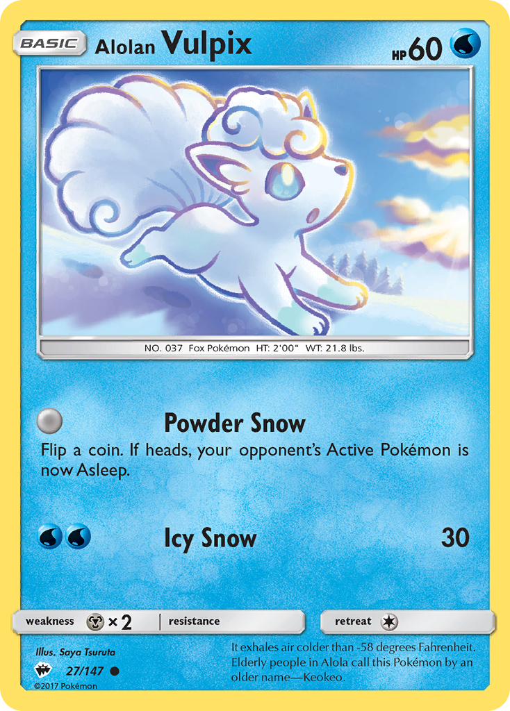 Alolan Vulpix - 027/147 - Burning Shadows