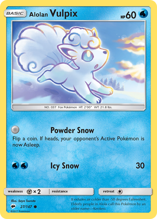 Alolan Vulpix - 027/147 - Burning Shadows