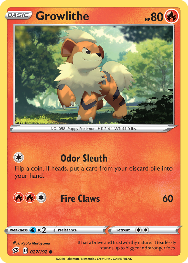 Growlithe - 027/192 - Rebel Clash