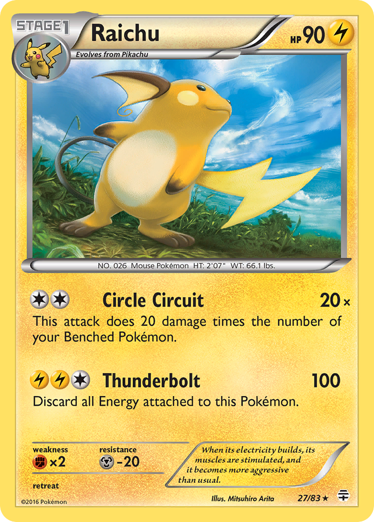 Raichu - 27/83 - Generations