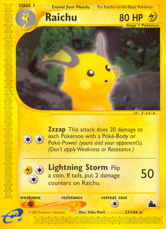 Raichu - 027/144 - Skyridge