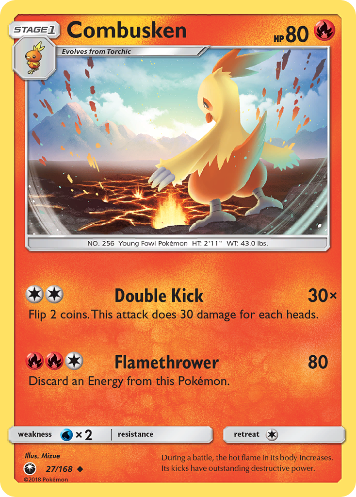 Combusken - 027/168 - Celestial Storm