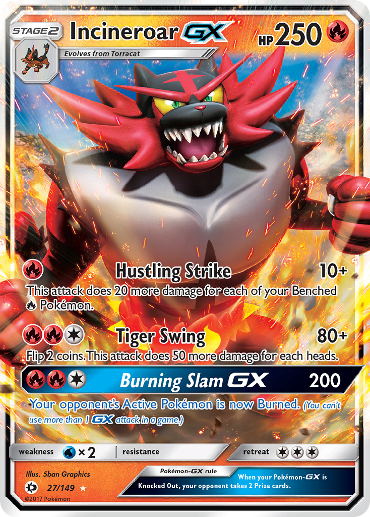 Incineroar-GX - 027/149 - Sun & Moon