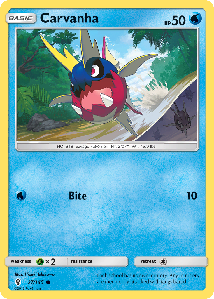 Carvanha - 027/145 - Guardians Rising