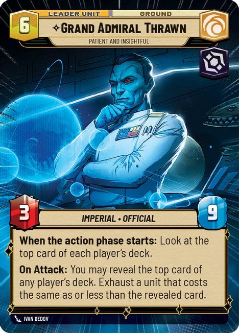 Grand Admiral Thrawn - SOR - 282 - Rare - Hyperspace