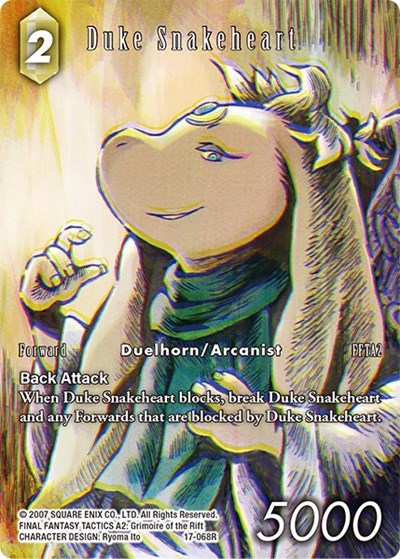 Duke Snakeheart - 17-068R - Rare (Full Art) - Rebellion's Call