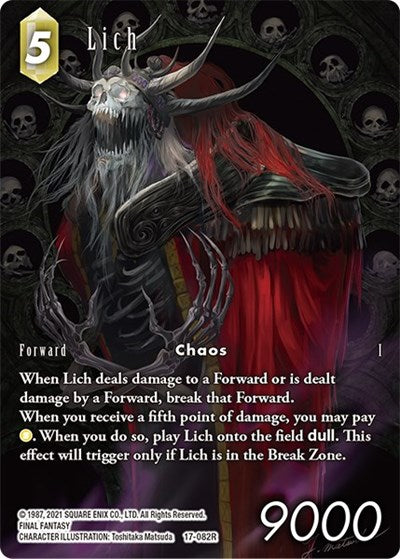Lich - 17-082R - Rare (Full Art) - Rebellion's Call