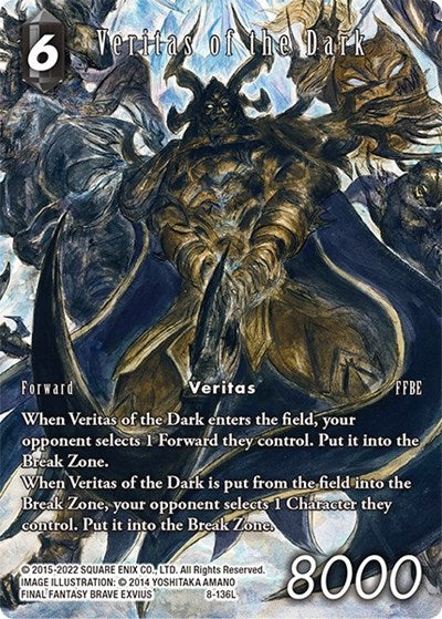 Veritas of the Dark - 8-136L - Legend (Full Art Reprint) - Rebellion's Call