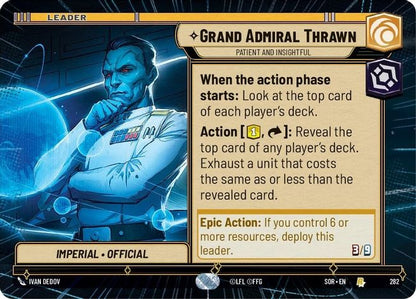 Grand Admiral Thrawn - SOR - 282 - Rare - Hyperspace