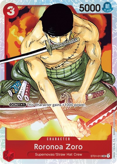 Roronoa Zoro - ST01-013 - Super Rare - Straw Hat Crew