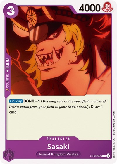 Sasaki - ST04-006 - Common - Animal Kingdom Pirates