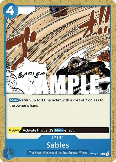 Sables - ST03-015 - Common - ST-03: Starter Deck 3 The Seven Warlords of The Sea