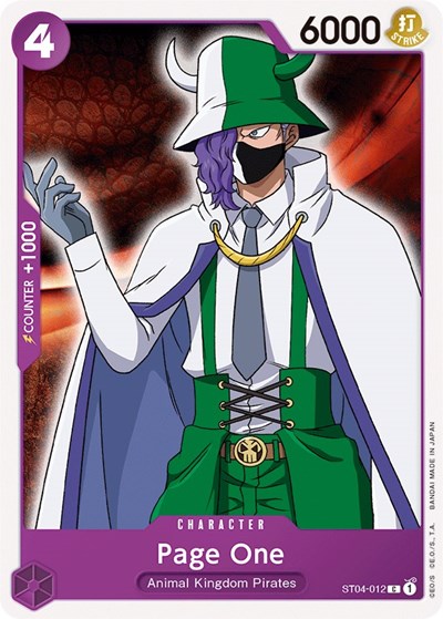 Page One - ST04-012 - Common - Animal Kingdom Pirates