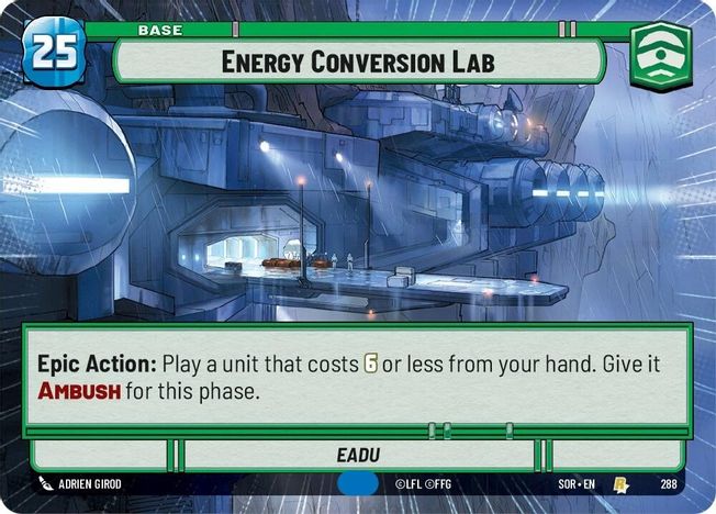 Energy Conversion Lab - SOR - 288 - Rare - Hyperspace