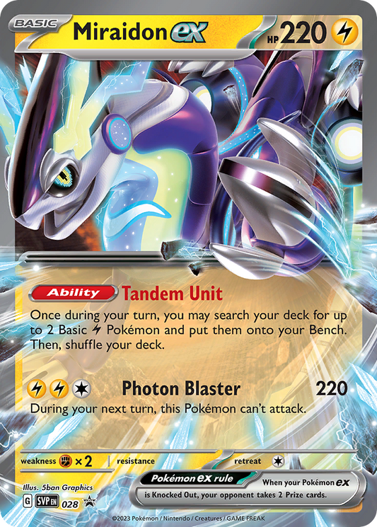 Miraidon ex - 028/102 - Scarlet & Violet Black Star Promos