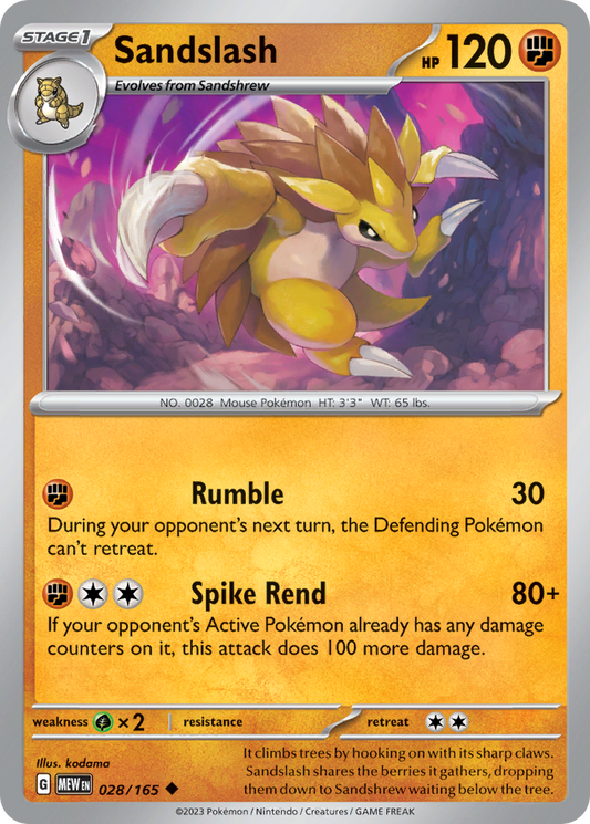 Sandslash - 028/165 - 151