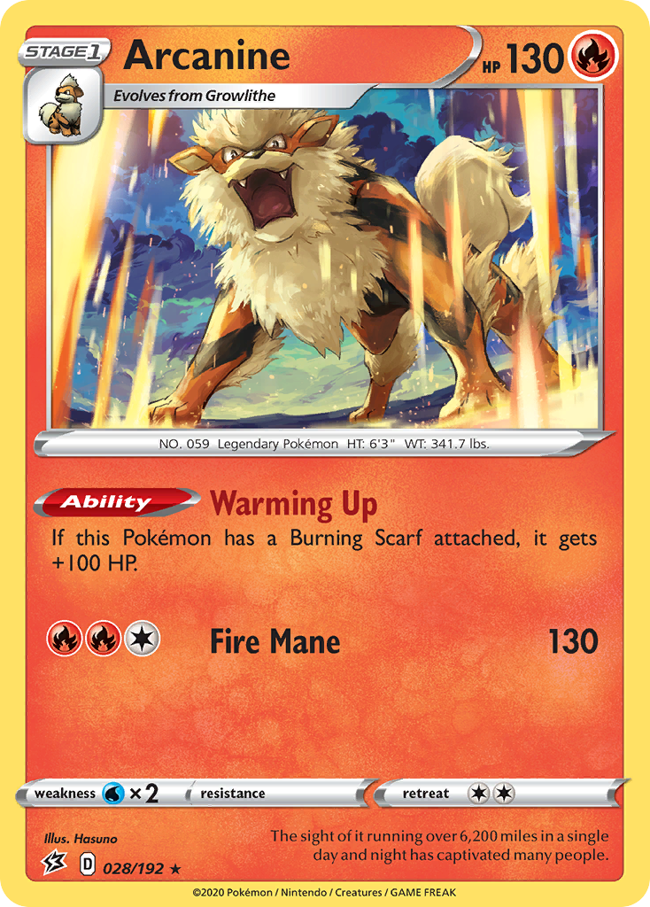 Arcanine - 028/192 - Rebel Clash