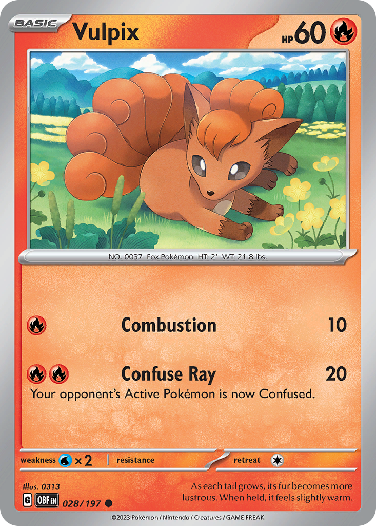 Vulpix - 028/197 - Obsidian Flames