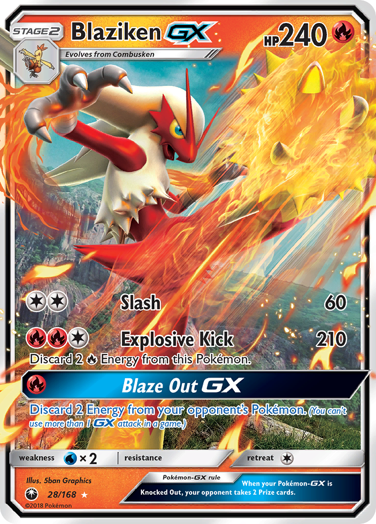 Blaziken-GX - 028/168 - Celestial Storm