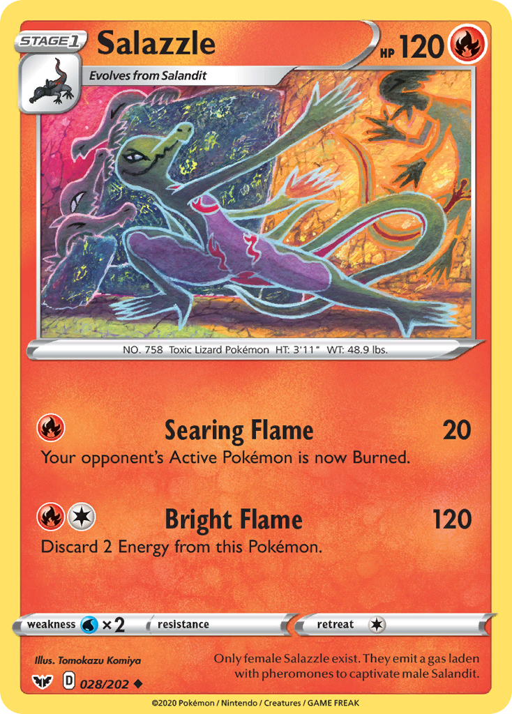 Salazzle - 028/202 - Sword & Shield