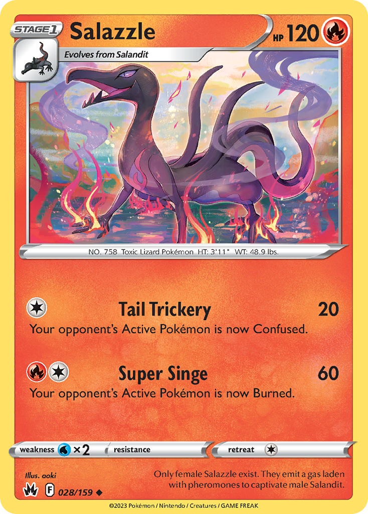 Salazzle - 028/159 - Crown Zenith