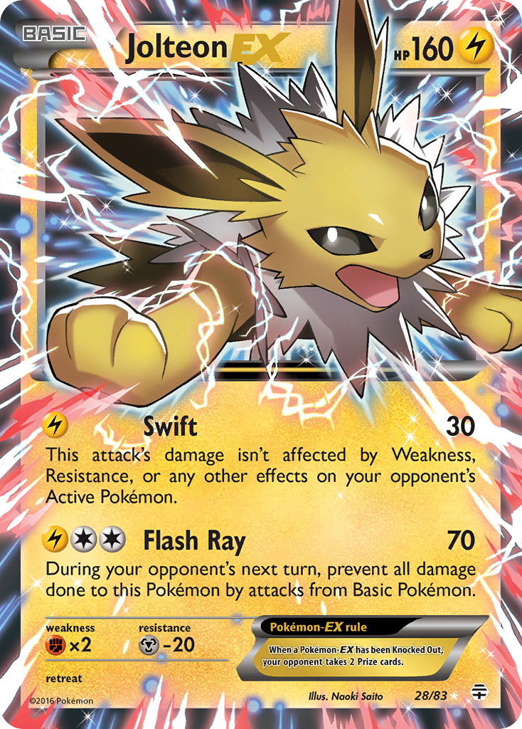 Jolteon-EX - 28/83 - Generations