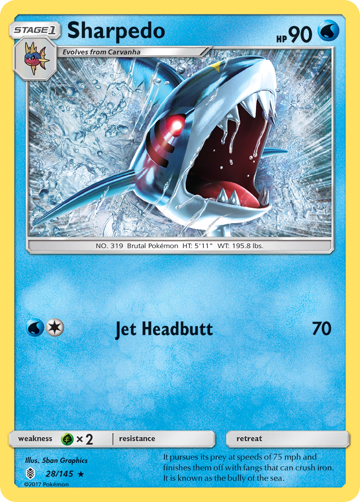 Sharpedo - 028/145 - Guardians Rising