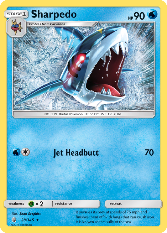 Sharpedo - 028/145 - Guardians Rising