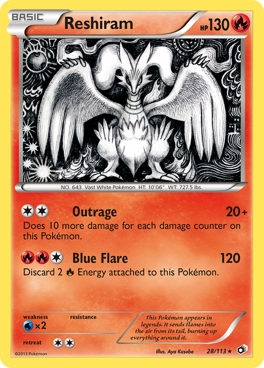 Reshiram - 028/113 - Legendary Treasures