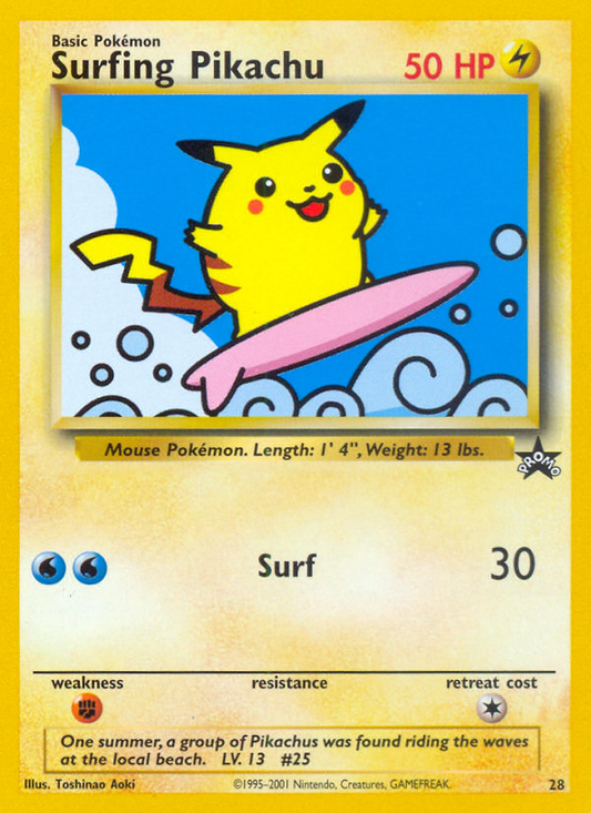 Surfing Pikachu - 28/53 - Wizards Black Star Promos