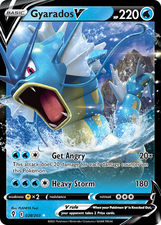 Gyarados V - 028/203 - Evolving Skies