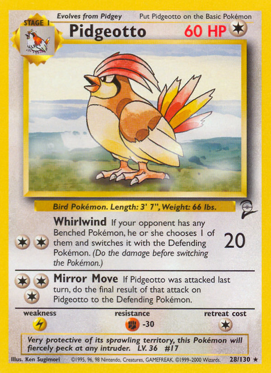 Pidgeotto - 028/130 - Base Set 2