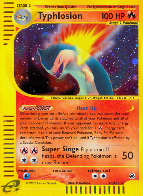 Typhlosion - 028/165 - Expedition Base Set