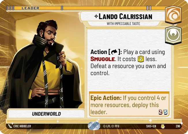 Lando Calrissian - SHD - 296 - Rare - Hyperspace