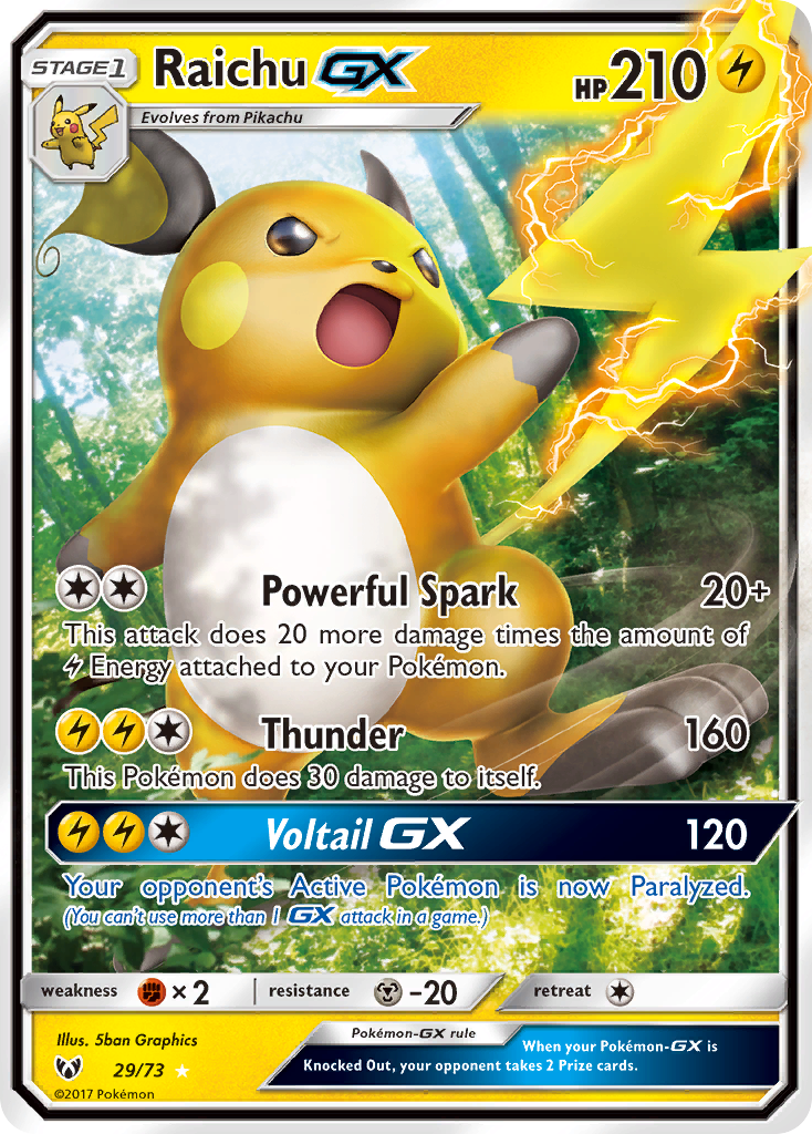 Raichu-GX - 29/73 - Shining Legends