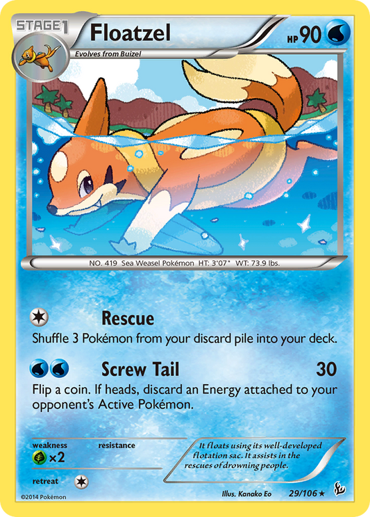 Floatzel - 029/106 - Flashfire