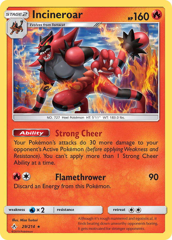 Incineroar - 029/214 - Unbroken Bonds