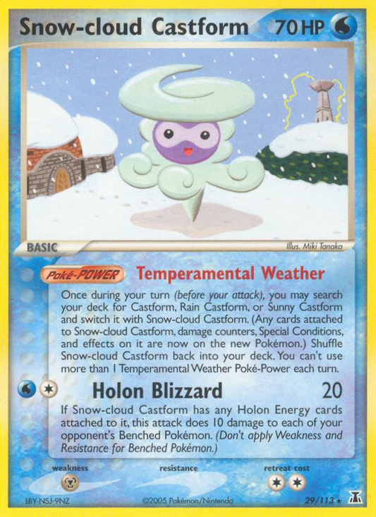 Snow-cloud Castform - 029/113 - Delta Species