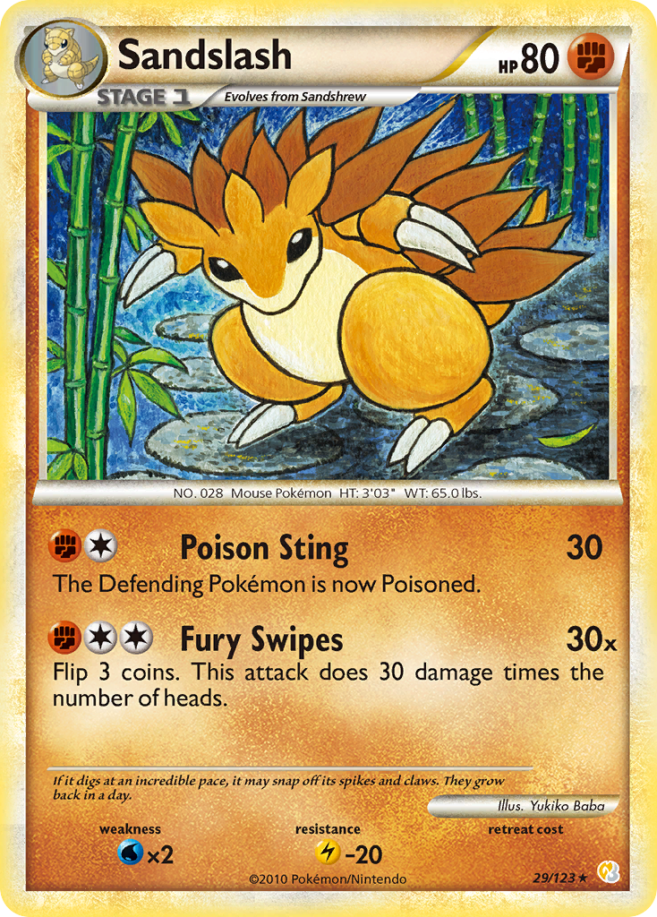 Sandslash - 029/123 - HeartGold & SoulSilver