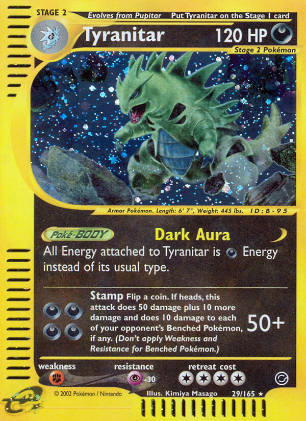 Tyranitar - 029/165 - Expedition Base Set