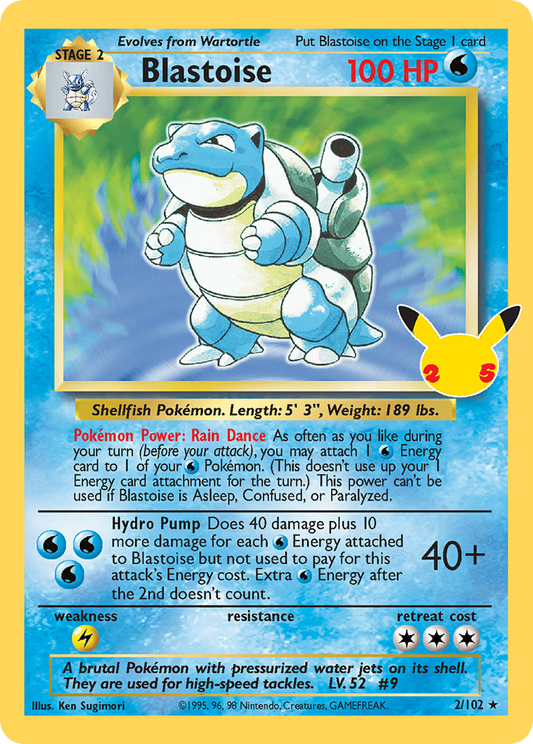 Blastoise - 02/25 - Celebrations: Classic Collection