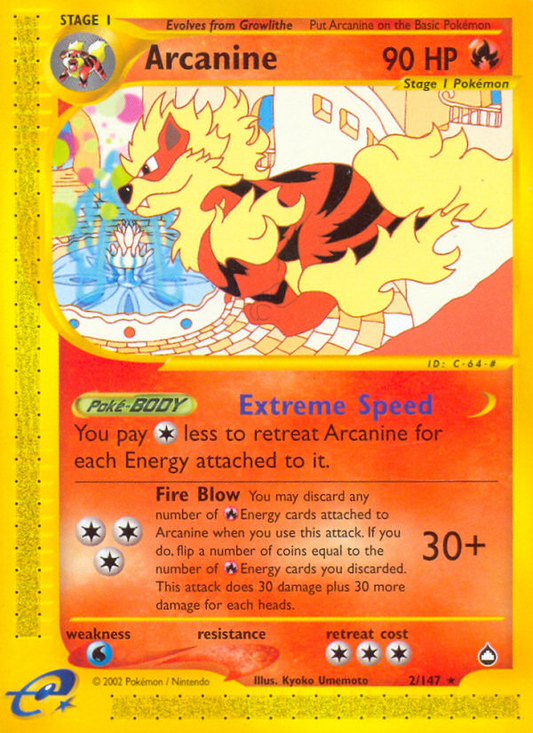 Arcanine - 002/147 - Aquapolis