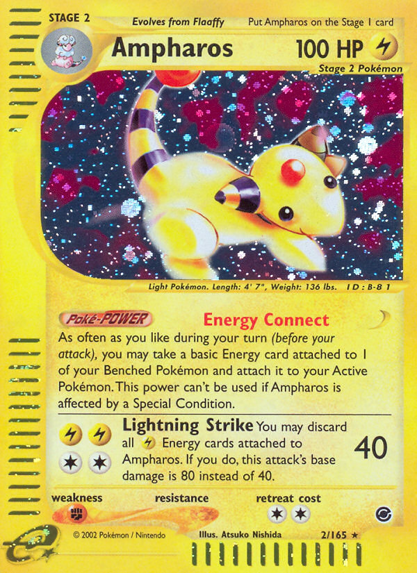 Ampharos - 002/165 - Expedition Base Set