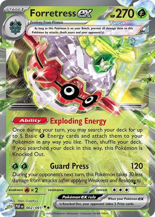 Forretress ex - 02/91 - Paldean Fates