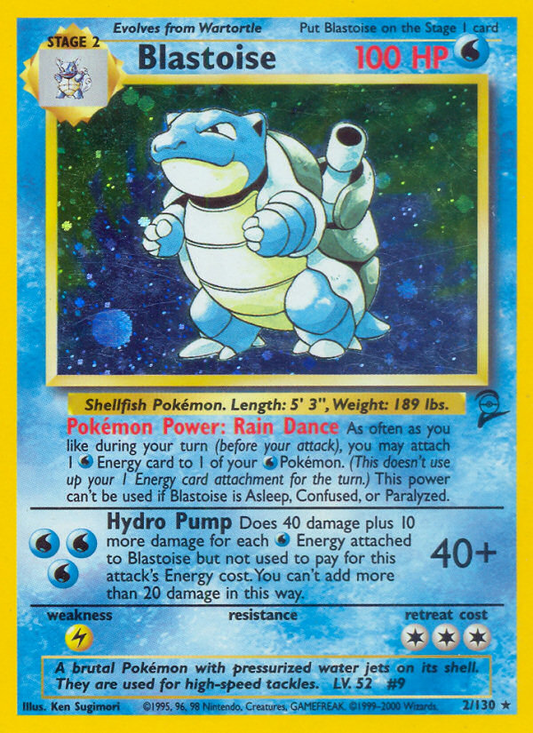 Blastoise - 002/130 - Base Set 2