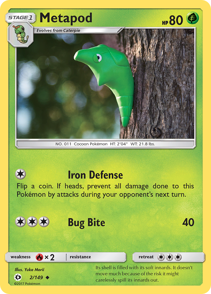 Metapod - 002/149 - Sun & Moon