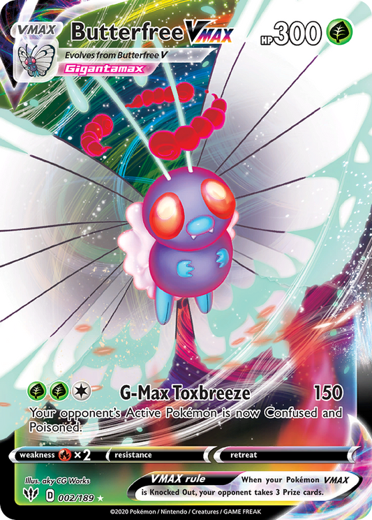 Butterfree VMAX - 002/189 - Darkness Ablaze