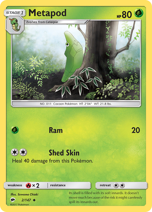 Metapod - 002/147 - Burning Shadows