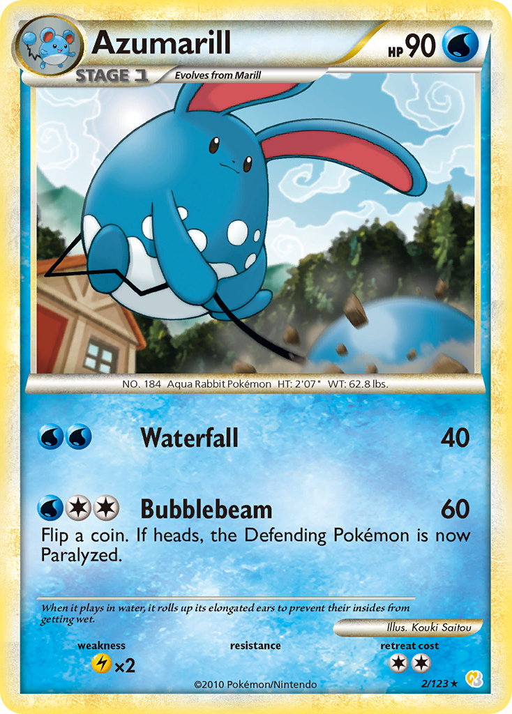 Azumarill - 002/123 - HeartGold & SoulSilver