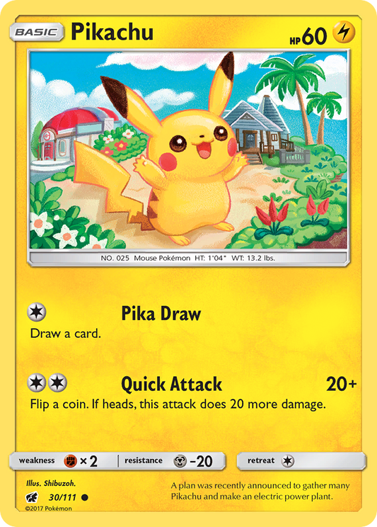 Pikachu - 030/111 - Crimson Invasion